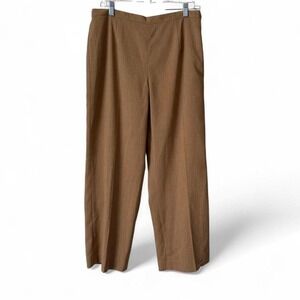 Vintage 90's Caramel Tone Stretch Wide Leg Pants‎